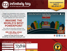 Tablet Screenshot of infinitelybig.com